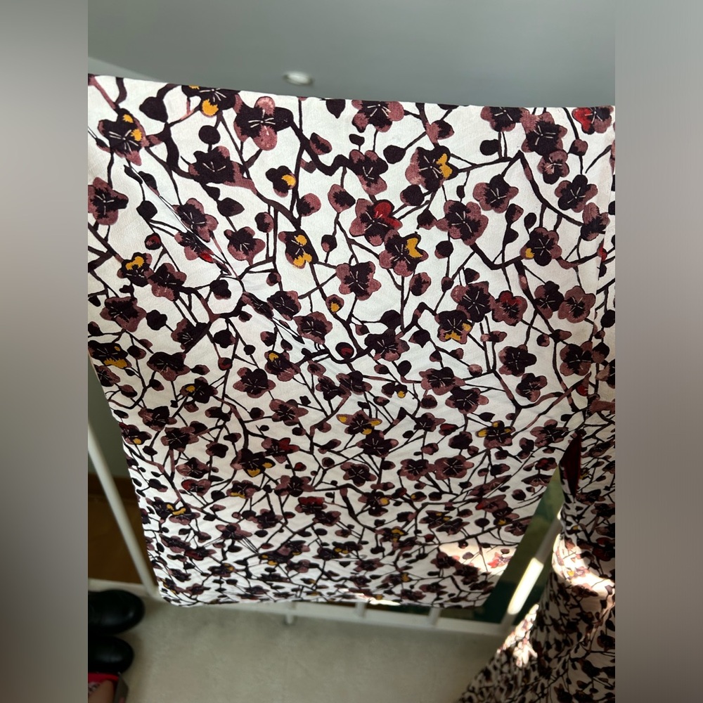 Beautiful Vintage Purple white floral Lightweight Kimono Summer Sakura Flower - Picture 4 of 9